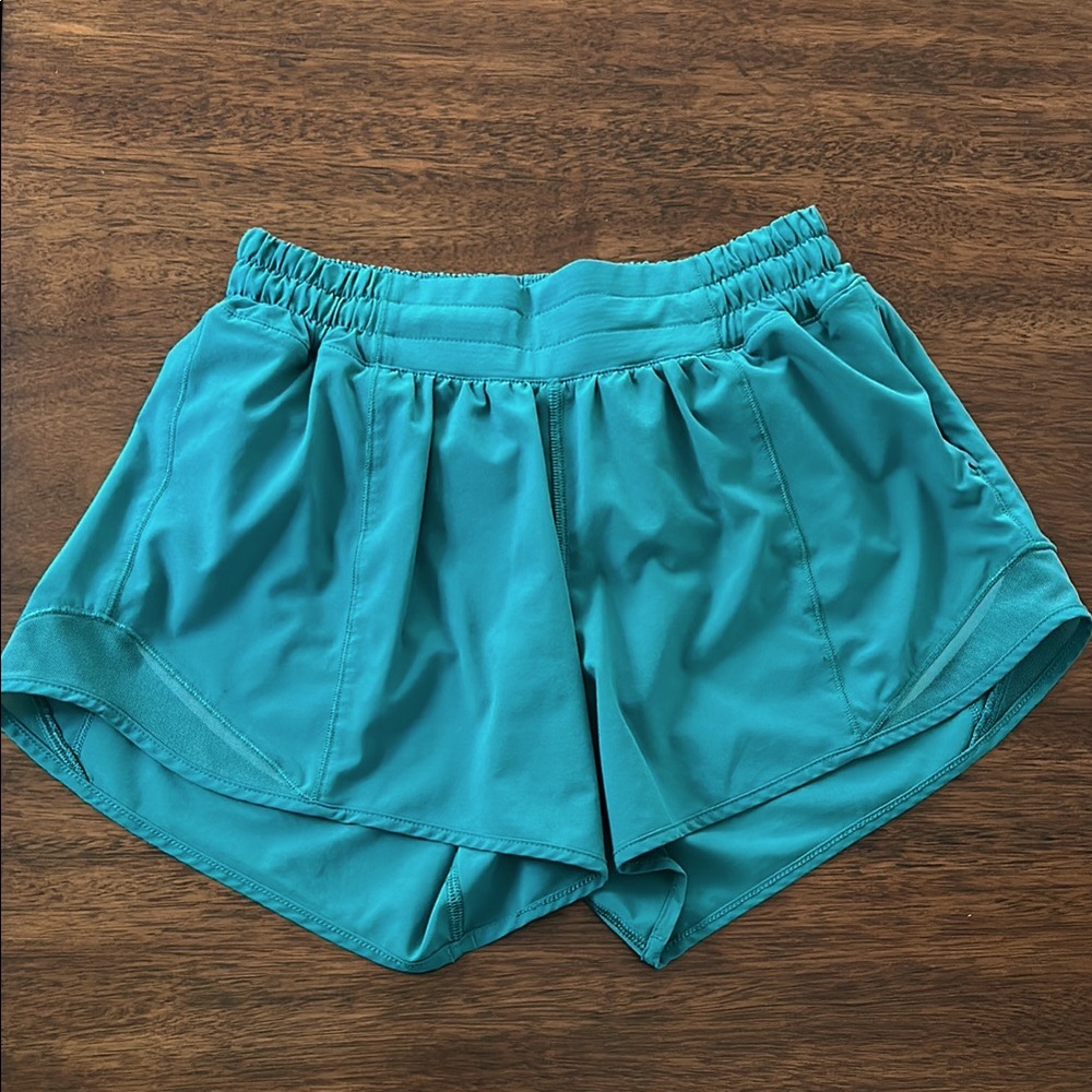 Lululemon emerald running shorts